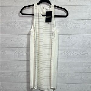 Blue Cream A.L.C NWT Women's White Sleeveless Dress size 2